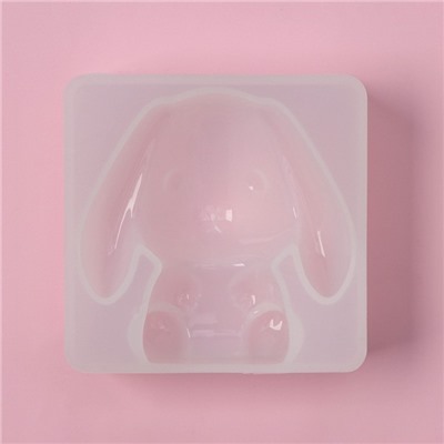 Молд Доляна «Зайчонок», силикон, 6.3×6.2 см, прозрачный