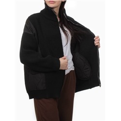 3155 BLACK Куртка-кардиган женская (90% хлопок, 10% синтепон)