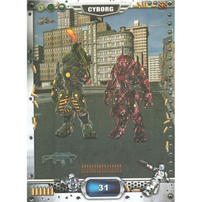 Cyborg. Война роботов: книга-раскраска-конструктор