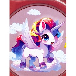 Ланч - бокс с 4 секциями «Единорог», 23×17×5.5 см, розовый