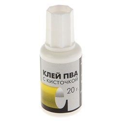 Клей ПВА Гамма «Эконом», с кисточкой, 20 г