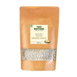 Семена белого Кунжута (200 г), White Sesame Seeds, произв. Two Brothers