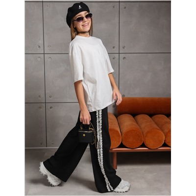 Брюки "Кружево" Черный Девочка