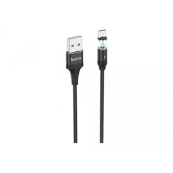 Кабель Hoco U76 Magnetic Charging Data Cable for MicroUSB 1.2м Черный