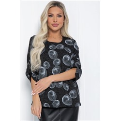 Джемпер Дэрби (черный/круги) Б12446-10