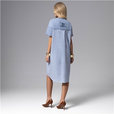 Платье-рубашка комбинированное, Вдохновение лета