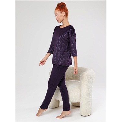 Костюм Вениса жаккард сливовый ИвК