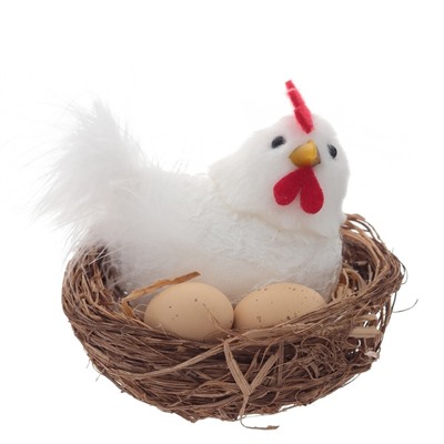 GAEM Изделие декоративное "Гнездо пасхальное", L8 W7 H8 см, 2в.