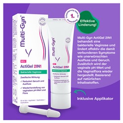 Multi-Gyn (Мулти-гин) ActiGel 2 в 1, Гель для интимной гигиены, 50 мл