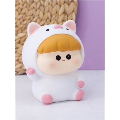 Копилка "Baby piggy", white (16,5 см), пластик