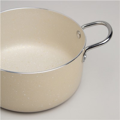 КАСТРЮЛЯ AGNESS С АНТИП. ПОКР.  И СТЕКЛ. КРЫШКОЙ 1350 МЛ, 16*8 СМ