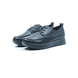 03-5308 BLACK Полуботинки женские (натуральная кожа)