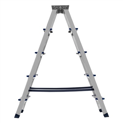 Стремянка двусторонняя 5 ступеней, алюминиевая, Сибртех