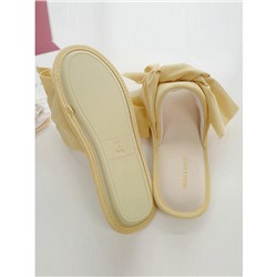 Тапочки «Велюр» желтые