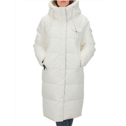 2208 WHITE Пальто зимнее женское Flance Rose (200 гр. холлофайбер)