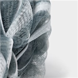 Мочалка для тела Доляна «Градиент», 40 г, серая