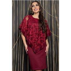 Платье Твой выход (бордо) П14586-7М