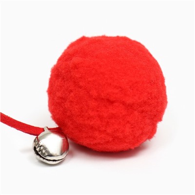 Игрушка-дразнилка для кошек «Лось-красный нос», с бубенчиком