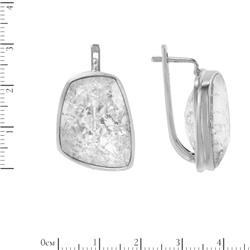 Серьги 'Дивина' с горным хрусталём ИАСК30516Х22ХРN1С
