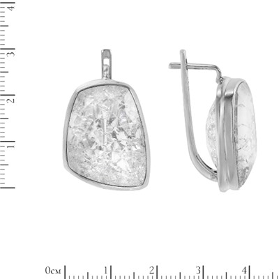 Серьги 'Дивина' с горным хрусталём ИАСК30516Х22ХРN1С