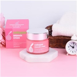 Jigott Крем для лица увлажняющий с коллагеном / Zenzia Collagen Ampoule Cream, 70 мл