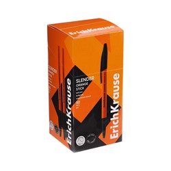Ручка шариковая ErichKrause Slender Stick Orange, Super Glide, 0.7 мм, чёрная