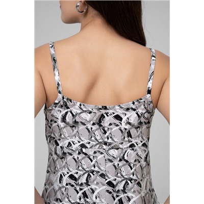 Сарафан женский 25-592L1-44 02/серый/абстракция