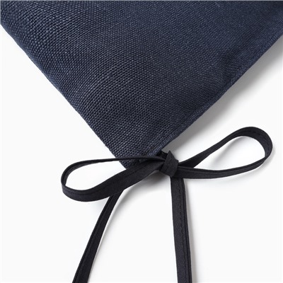 Подушка на стул Этель Minimalist design 42х42 см, цв.синий, 100% лен 415 г/м2