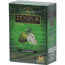 Zenzur. Soursop Green Tea 100 гр. карт.пачка