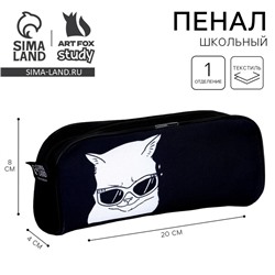 Пенал школьный текстильный «Дай списать», 20×8×4 см