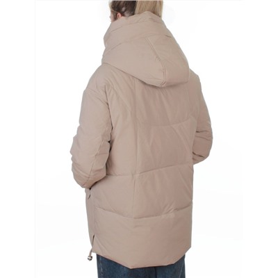 2387 BEIGE Куртка зимняя женская (150 гр. холлофайбер)