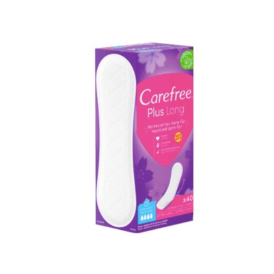 Carefree Slipeinlage Plus Long mit Frischeduft, 40 St, Карефри Прокладки ежедневные удлиненные Плюс с ароматом, 40 шт, 2 упаковки (80 шт)