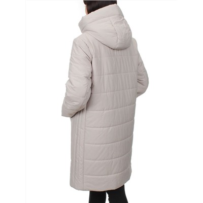 1073 LT. BEIGE Пальто зимнее облегченное женское (холлофайбер 150 гр.)