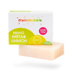 Мыло твердое Мята и Лимон, 100гр