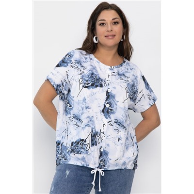 Блуза Велес (синяя) Б13758-20М