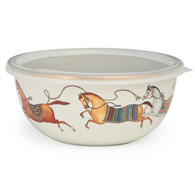 НАБОР МИСОК LEFARD ЭМАЛИРОВАН. С ПЛАСТИК.КРЫШКАМИ, СЕРИЯ PASSAGE, 6ПР. 14/16/18СМ, 0,6/0,9/1,3Л