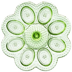 ПОДСТАВКА ДЛЯ 8 ЯИЦ "SUNDAY" GREEN НА НОЖКЕ 21*7 СМ