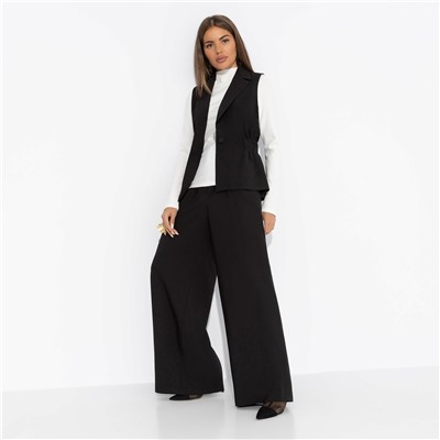 Жилет приталенный, Летнее наслаждение (черный)