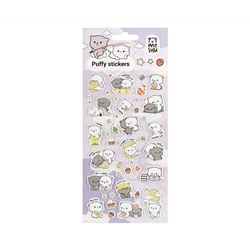 Наклейки объемные MESHU "Cute kittens", 10*23см, пакет европодвес