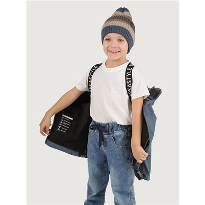 Куртка утеплённая для мальчика NIKASTYLE 4м3325 Деним Nikastyle