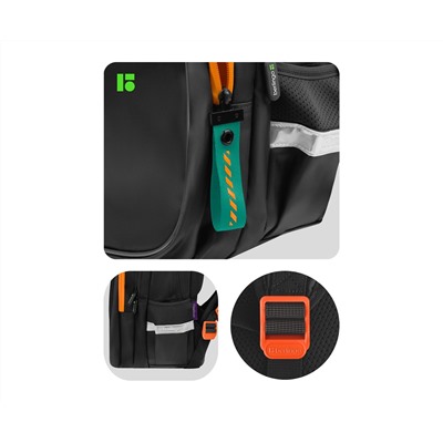 Рюкзак Berlingo Comfort "Base unit" 38*27*18см, 3 отделения, 3 кармана, эргономичная спинка