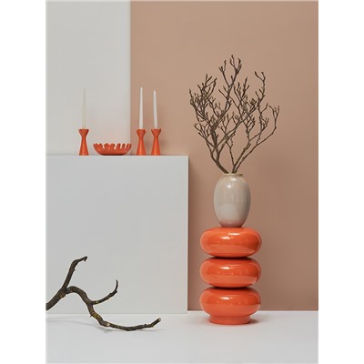 Подсвечник Laminaria, 15 см, апельсиновая цедра