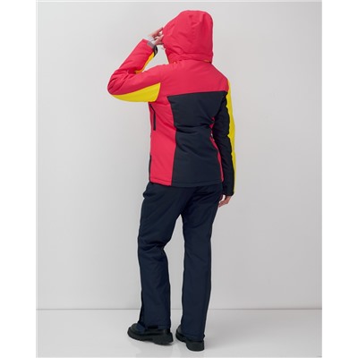 Горнолыжный костюм женский зимний темно-синего цвета 02803TS