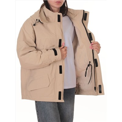 3090 BEIGE Куртка демисезонная женская (100 гр. холлофайбер)