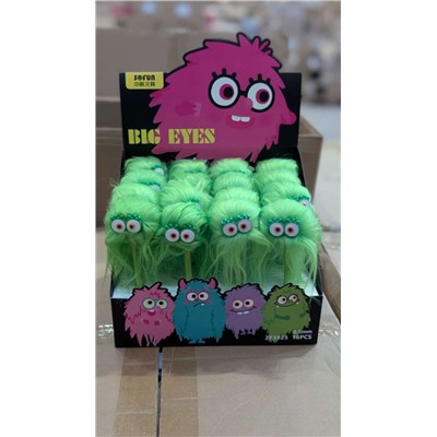 Ручка с помпоном "Jellyfish", mix, шоу-бокс 16 шт.