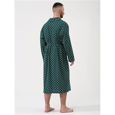 Мужской халат "Люкс" 2441-К / Зеленый