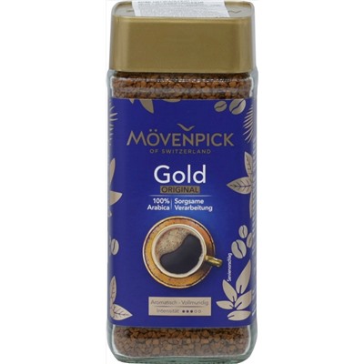 Mövenpick. Gold Original  100 гр. стекл.банка