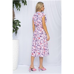 Платье Весенний луг (сиреневый мультиколор) П13216-3М
