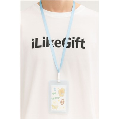 Держатель для карт с шнурком "Sport bear", blue (11.5*7 см)