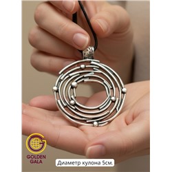 Кулон на кожаном шнурке "Женская грация" Арт КШ2130/02